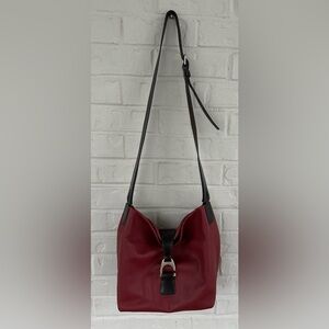 Dooney & Bourke Derby Pebble Leather Crossbody Hobo
